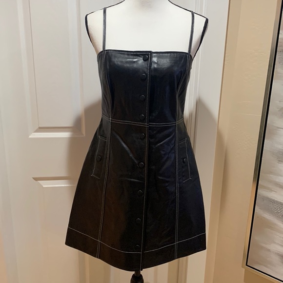 Ganni Dresses & Skirts - Lamb Leather Dress
